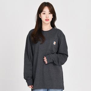 (K126) 워크 포켓 긴팔티 CARBON HEATHER (CRH)